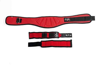 6" Weightlifting Belt and Matching Wrist Wrap Bundle - My Life Fitness